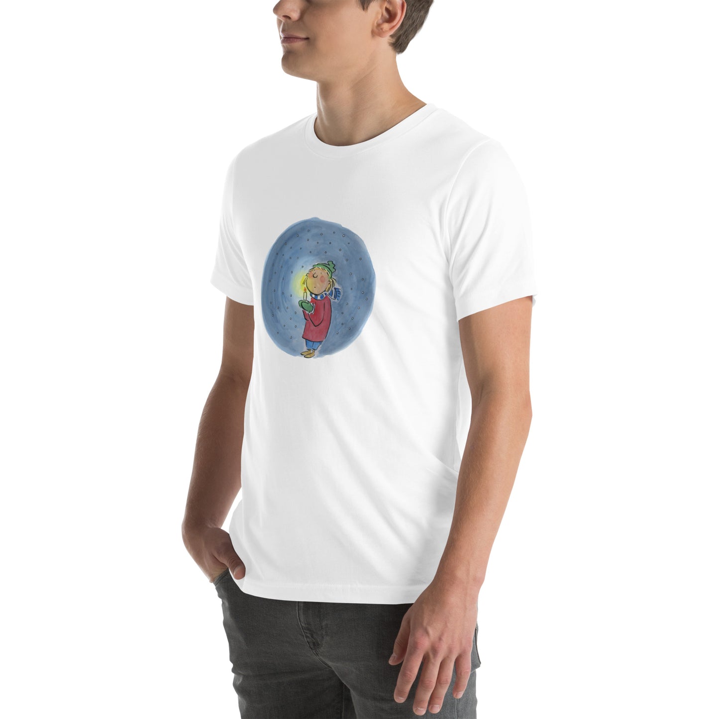 Bleak Midwinter Illustration by Rosie Brooks Unisex t-shirt