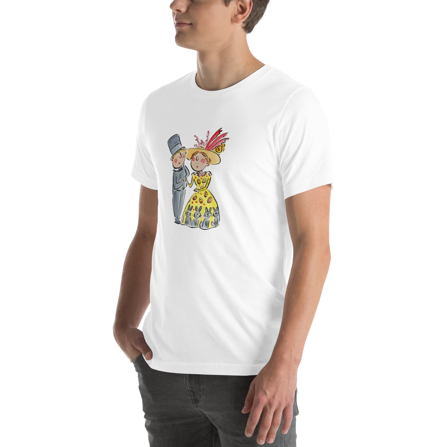 Easter Parade Illustration by Rosie Brooks Unisex t-shirt