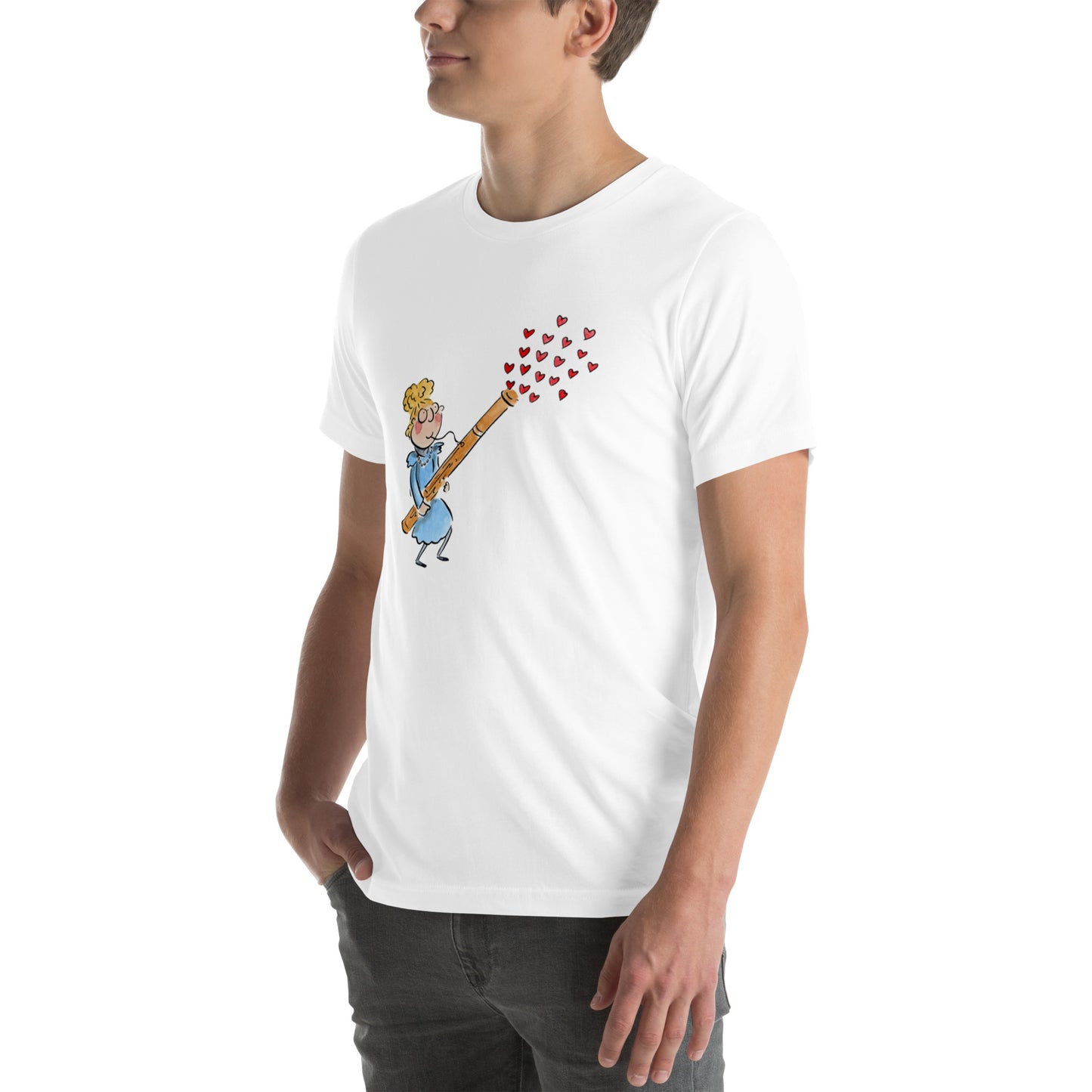 Bassoon Illustration by Rosie Brooks Unisex t-shirt