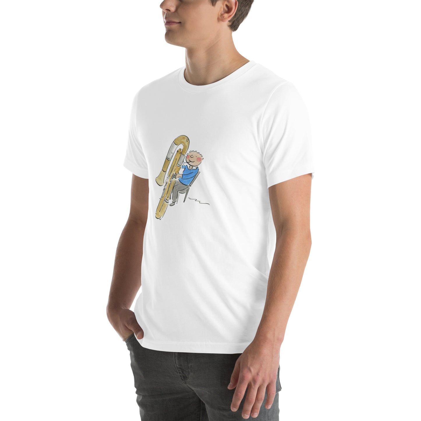 Contra Bassoon Illustration by Rosie Brooks  Unisex t-shirt