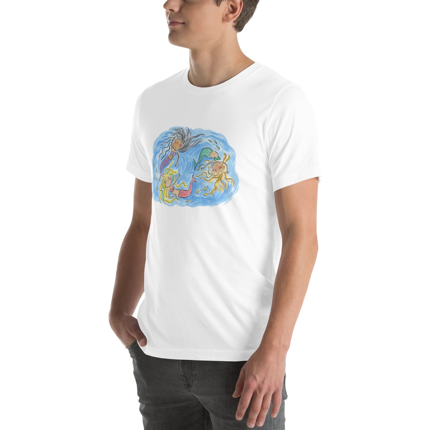 Rhinemaidens Illustration by Rosie Brooks Unisex t-shirt