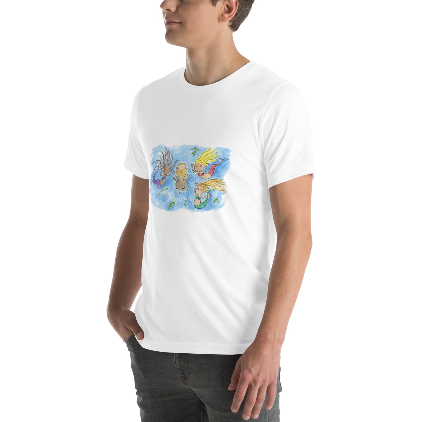 Alberich and the Rhinemaidens Illustration by Rosie Brooks Unisex t-shirt