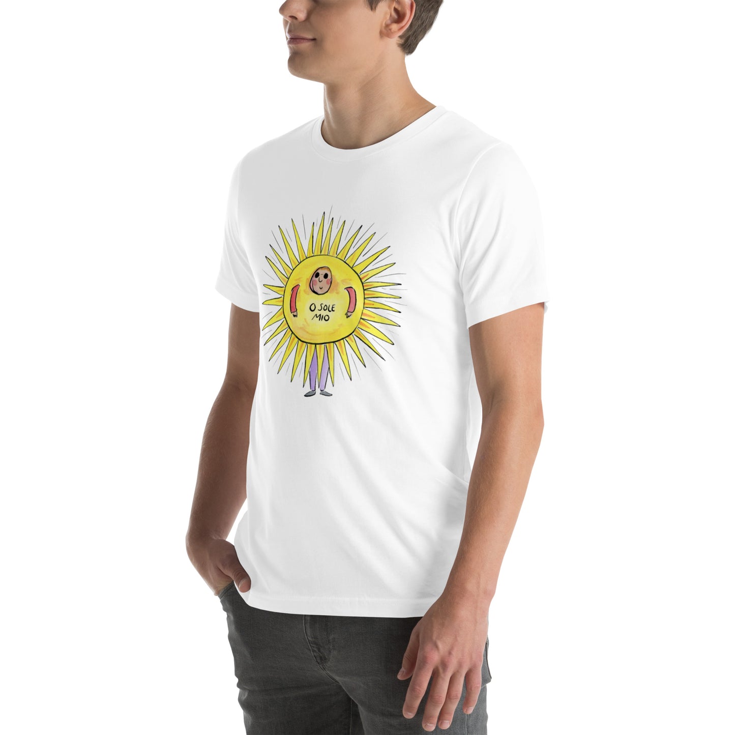 O Sole Mio Illustration by Rosie Brooks Unisex t-shirt