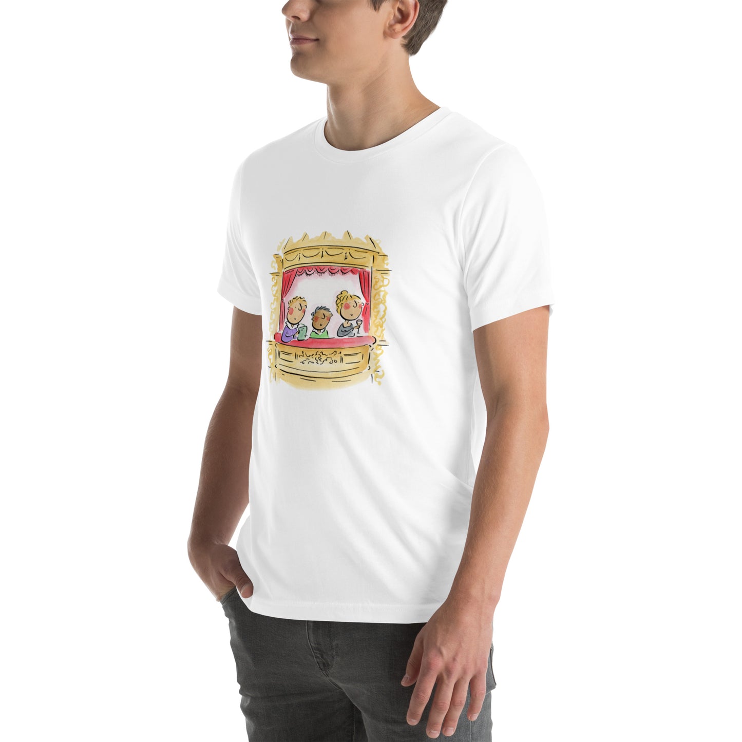 At the Opera Illustration by Rosie Brooks Unisex t-shirt