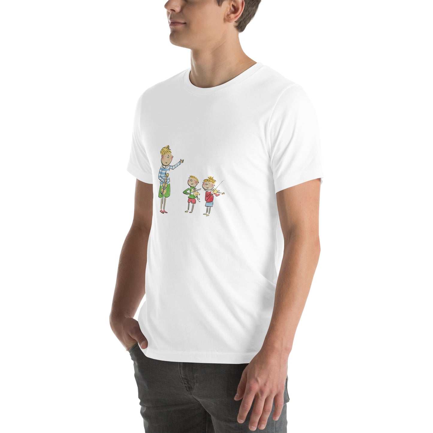 The Violin Lesson Illustration by Rosie Brooks Unisex t-shirt