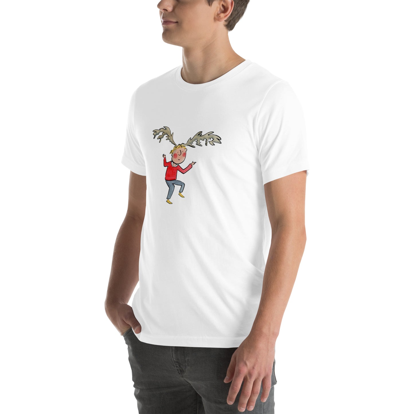 Stag! Illustration by Rosie Brooks Unisex t-shirt