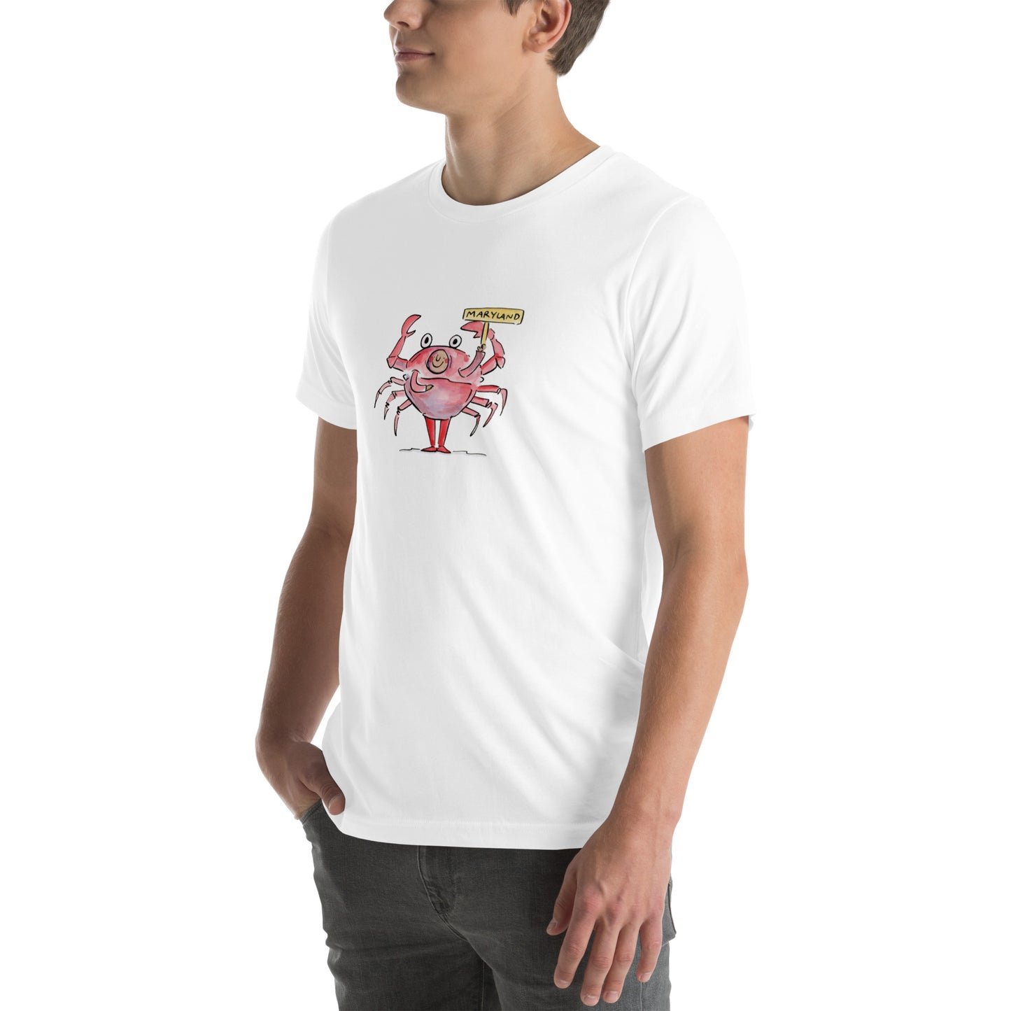 Maryland Crab Illustration by Rosie Brooks Unisex t-shirt