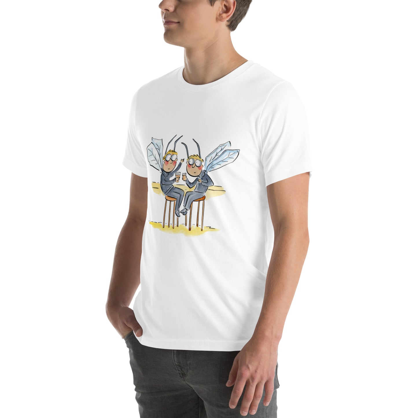 Barflies Illustration by Rosie Brooks Unisex t-shirt