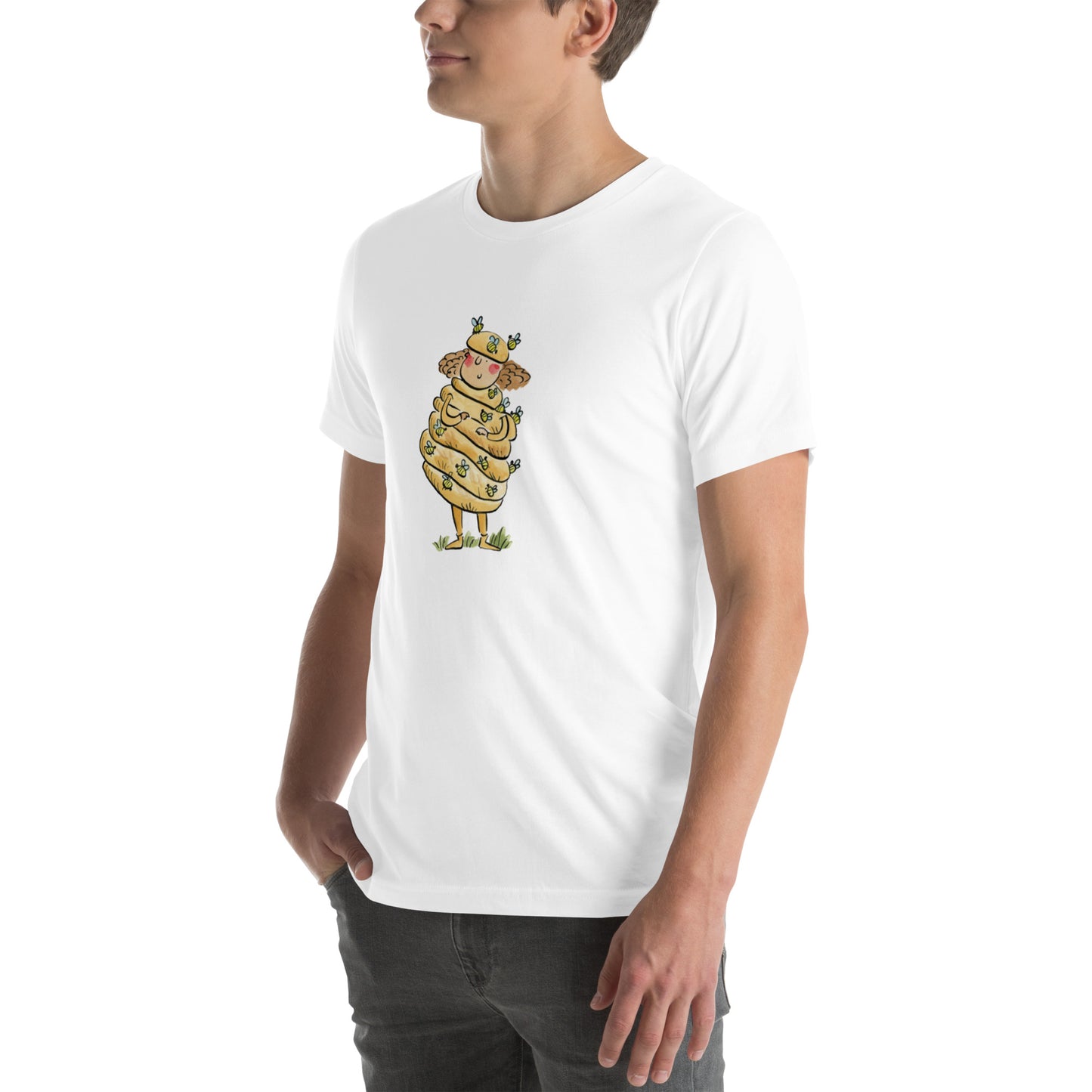 Beehive Illustration by Rosie Brooks Unisex t-shirt