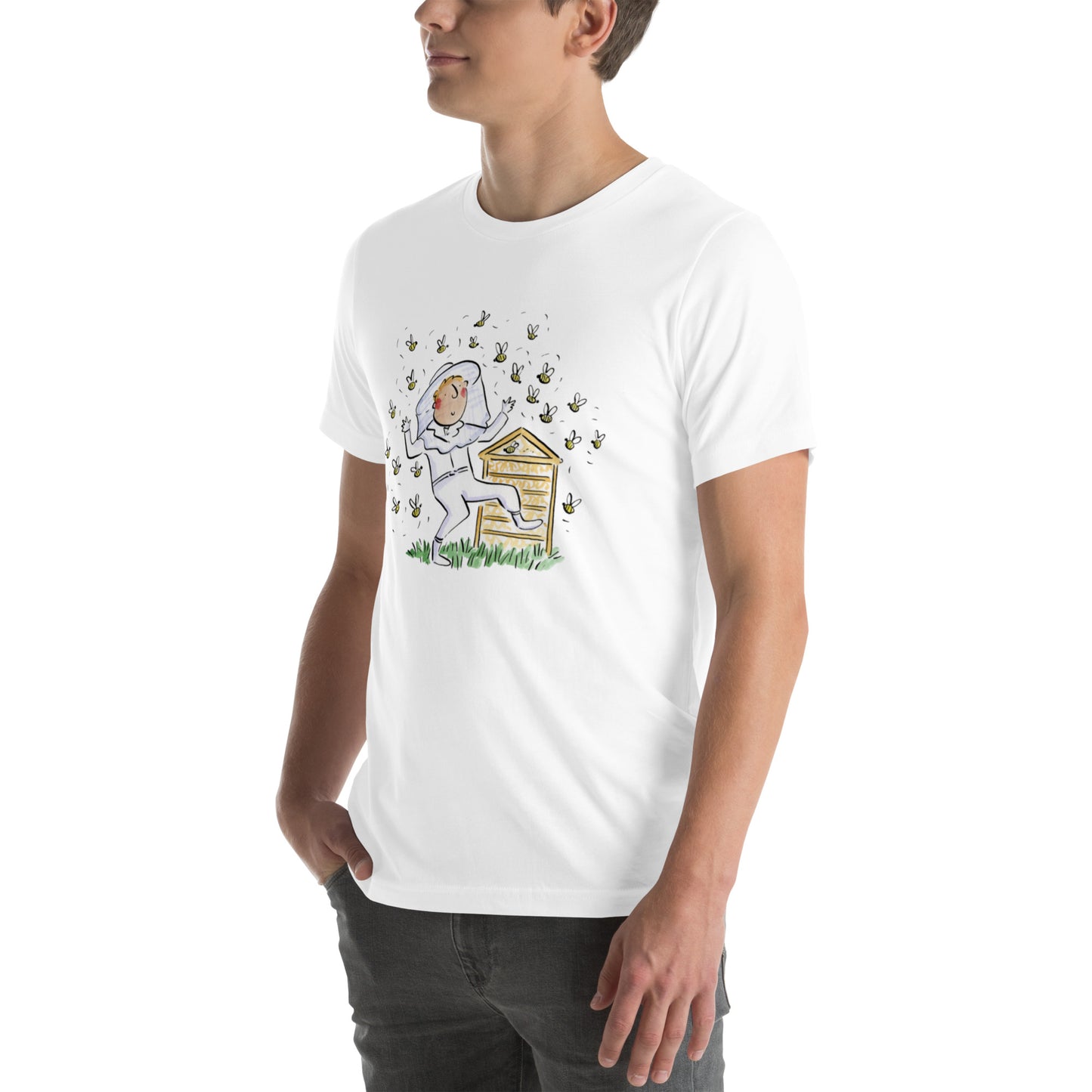 Beekeeper Illustration by Rosie Brooks Unisex t-shirt