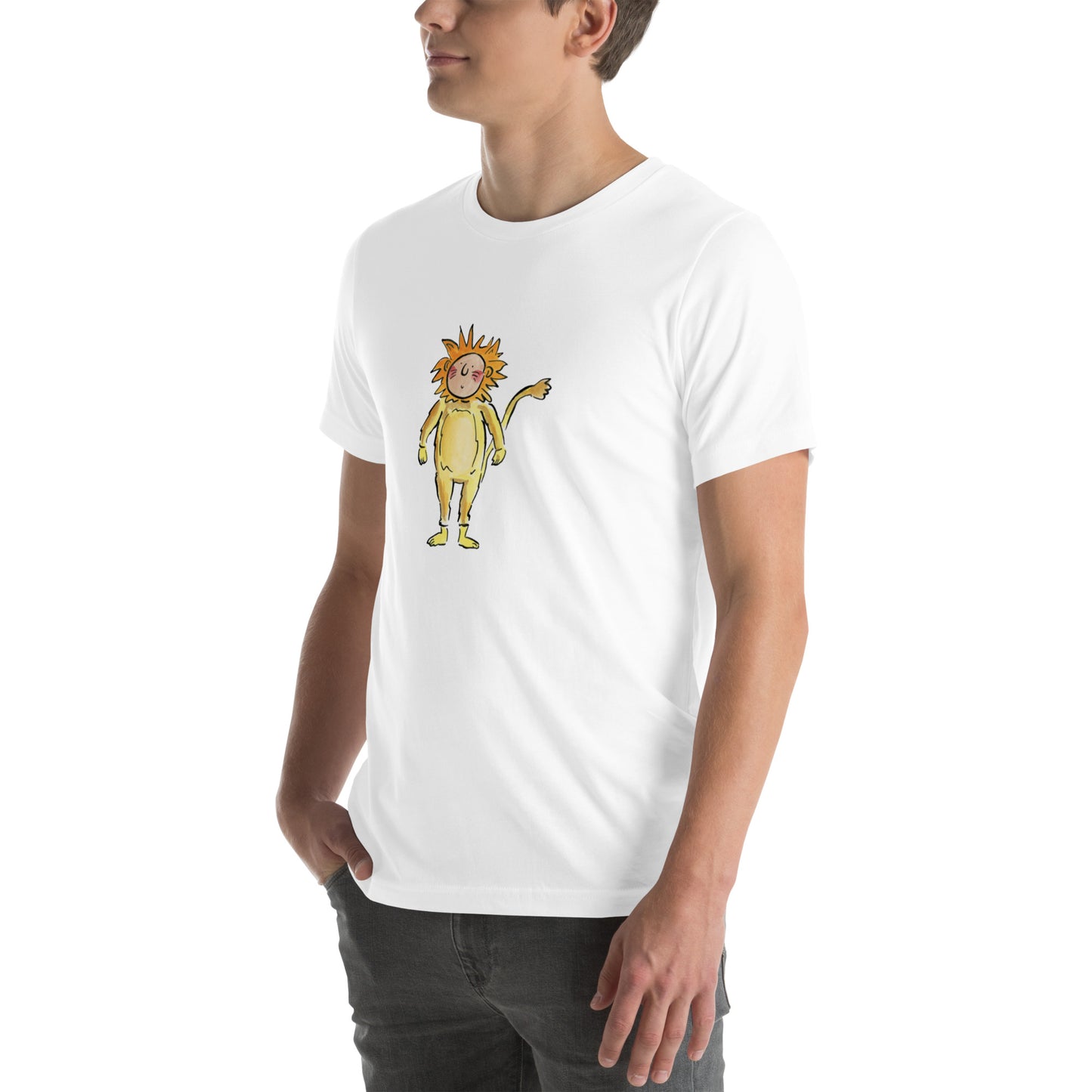 Brave Lion Illustration by Rosie Brooks Unisex t-shirt