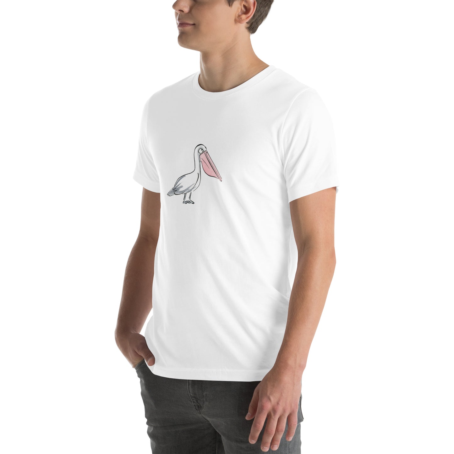 Pelican Illustration by Rosie Brooks Unisex t-shirt