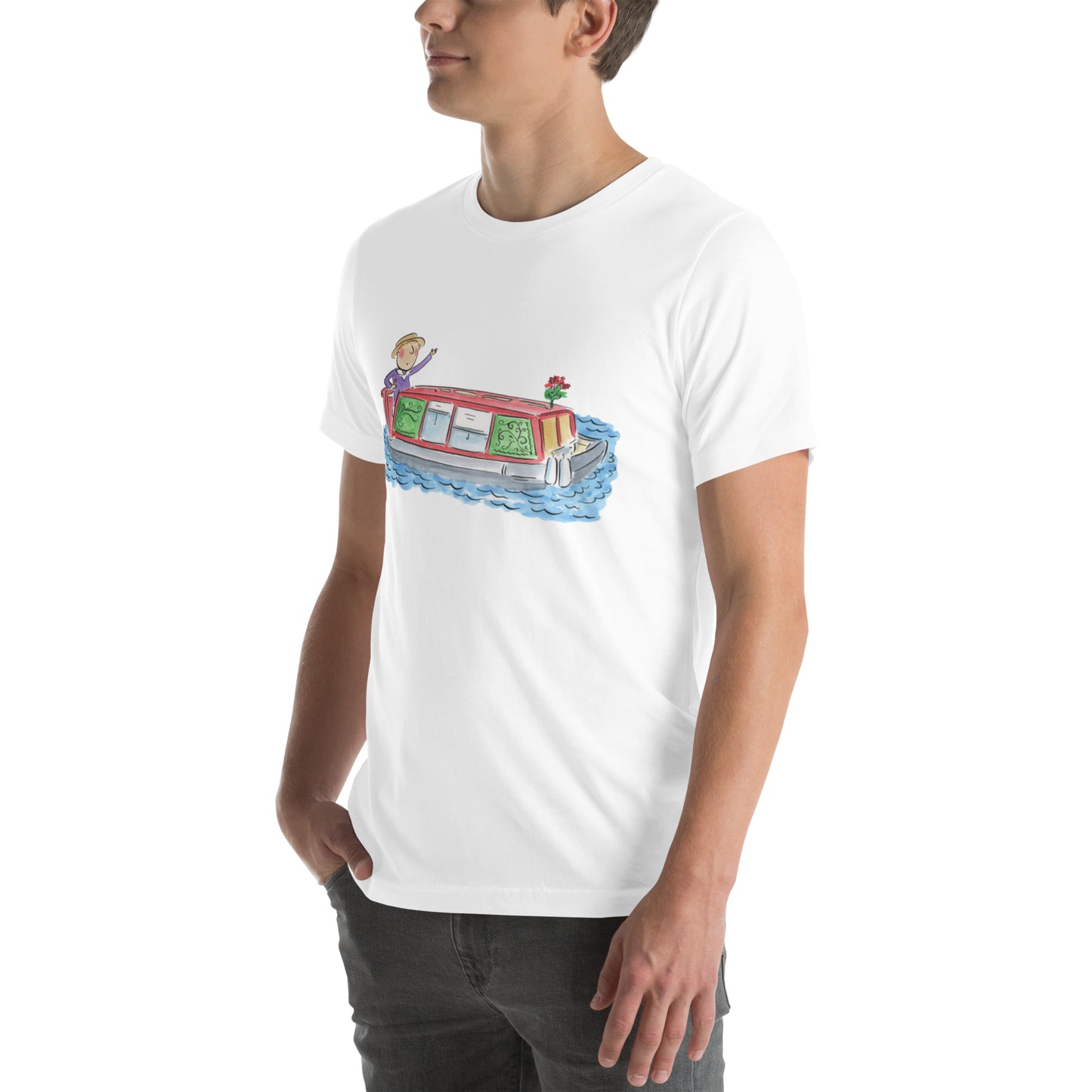 Barge Illustration by Rosie Brooks Unisex t-shirt