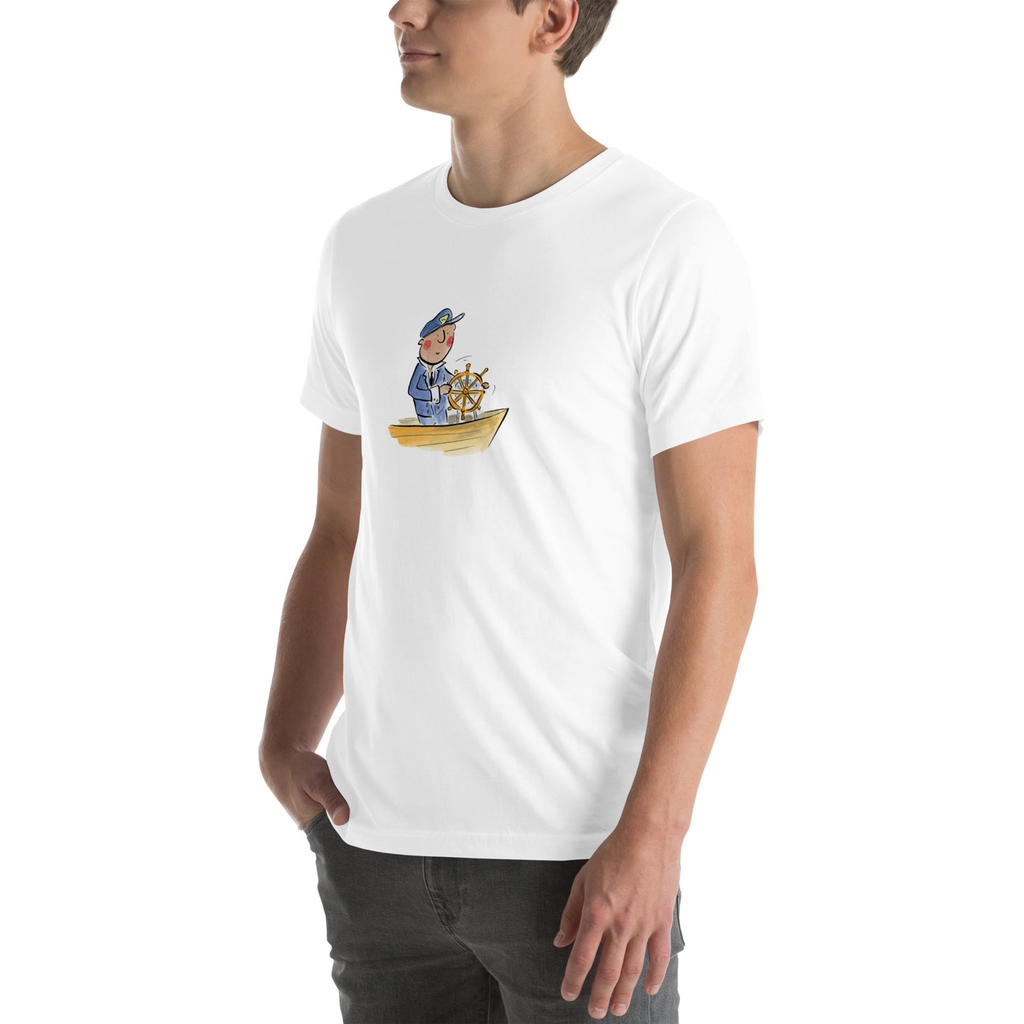 Captain Illustration by Rosie Brooks Unisex t-shirt