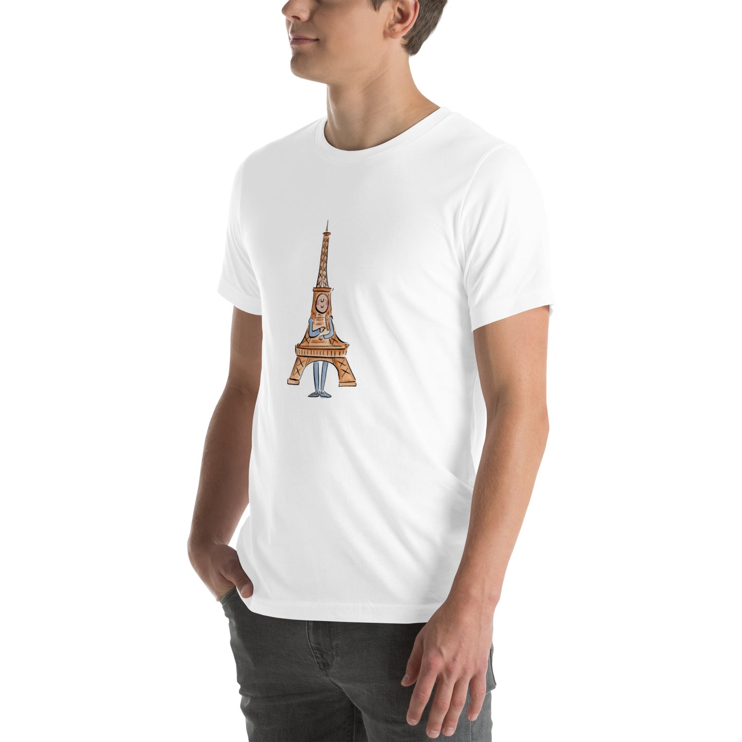 Eiffiel Tower Illustration by Rosie Brooks Unisex t-shirt