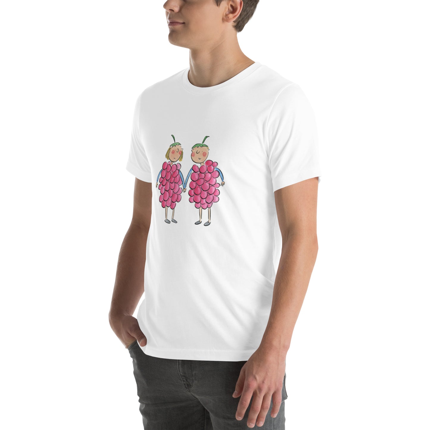 Raspberries Illustration by Rosie Brooks Unisex t-shirt