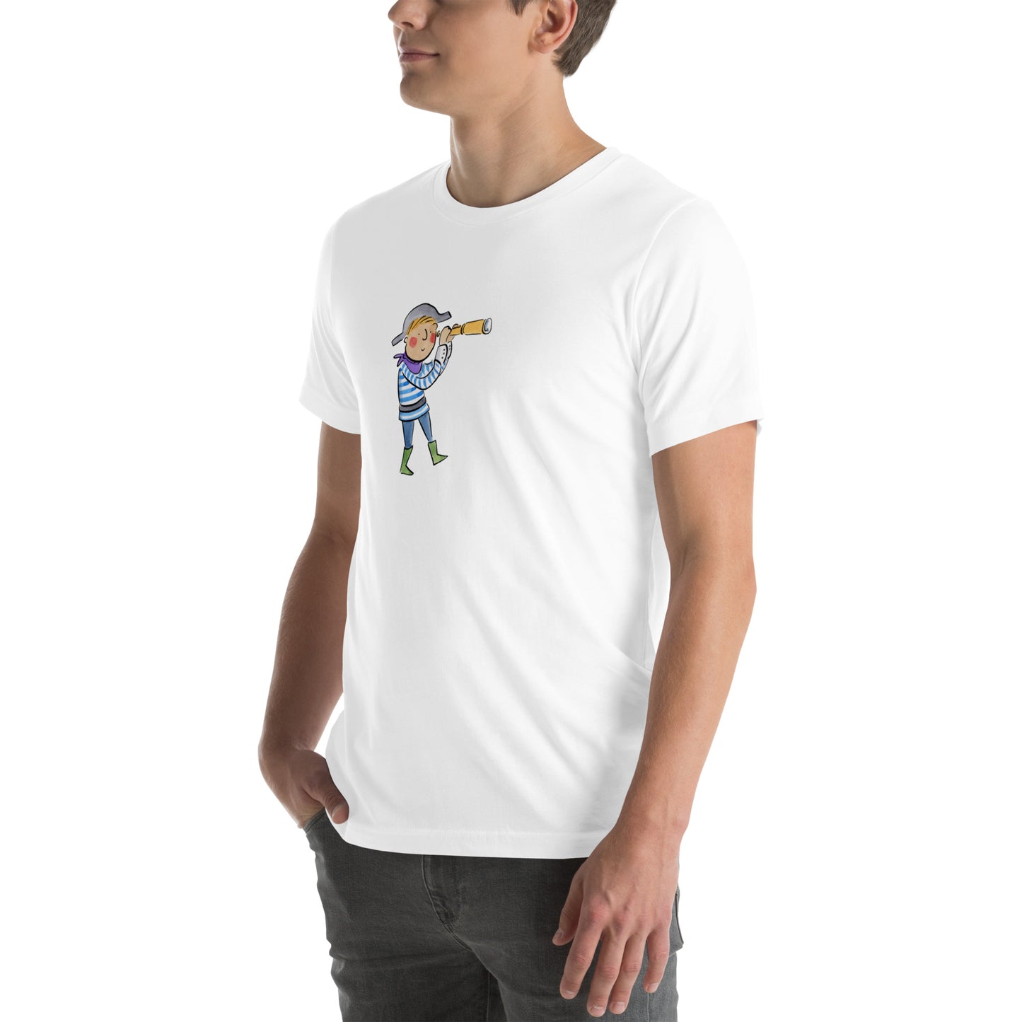 Pirate Illustration by Rosie Brooks Unisex t-shirt