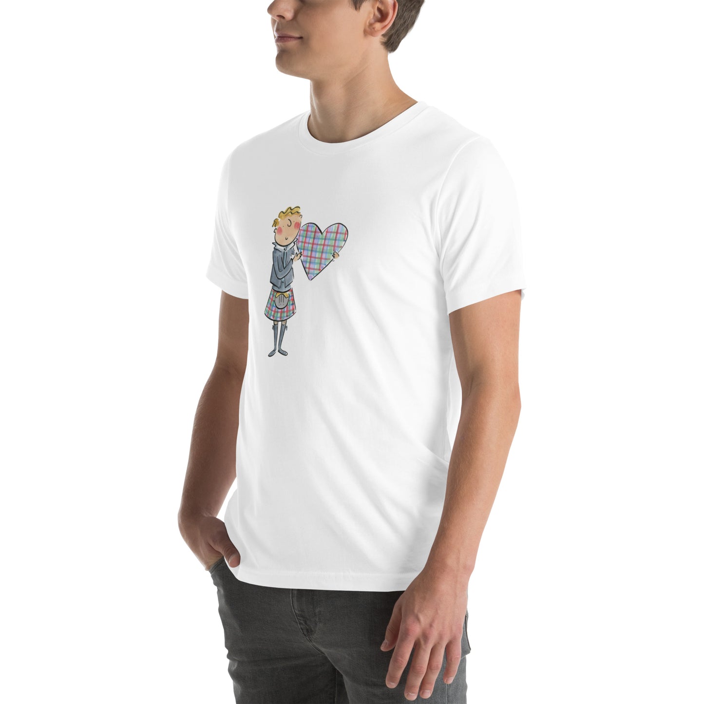 Scottish Heart Illustration by Rosie Brooks Unisex t-shirt