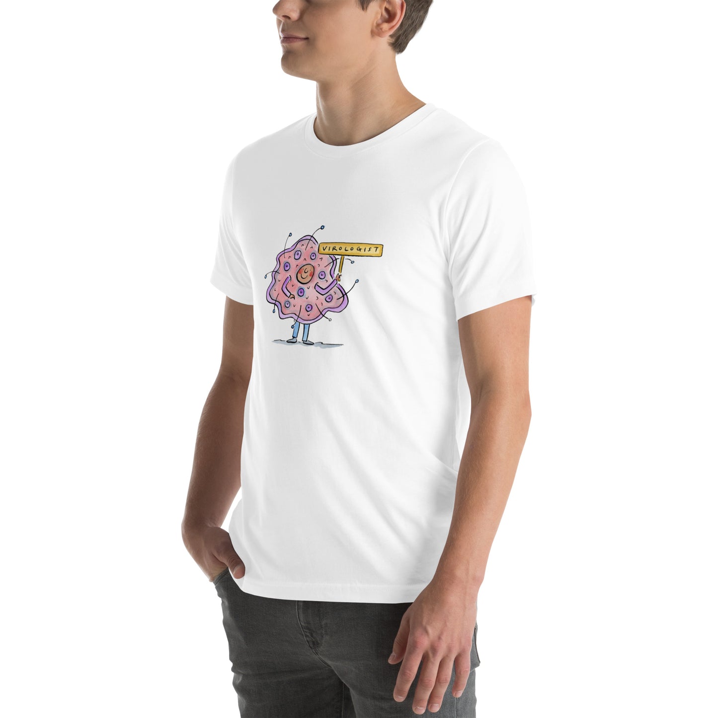 Virologist Illustration by Rosie Brooks Unisex t-shirt