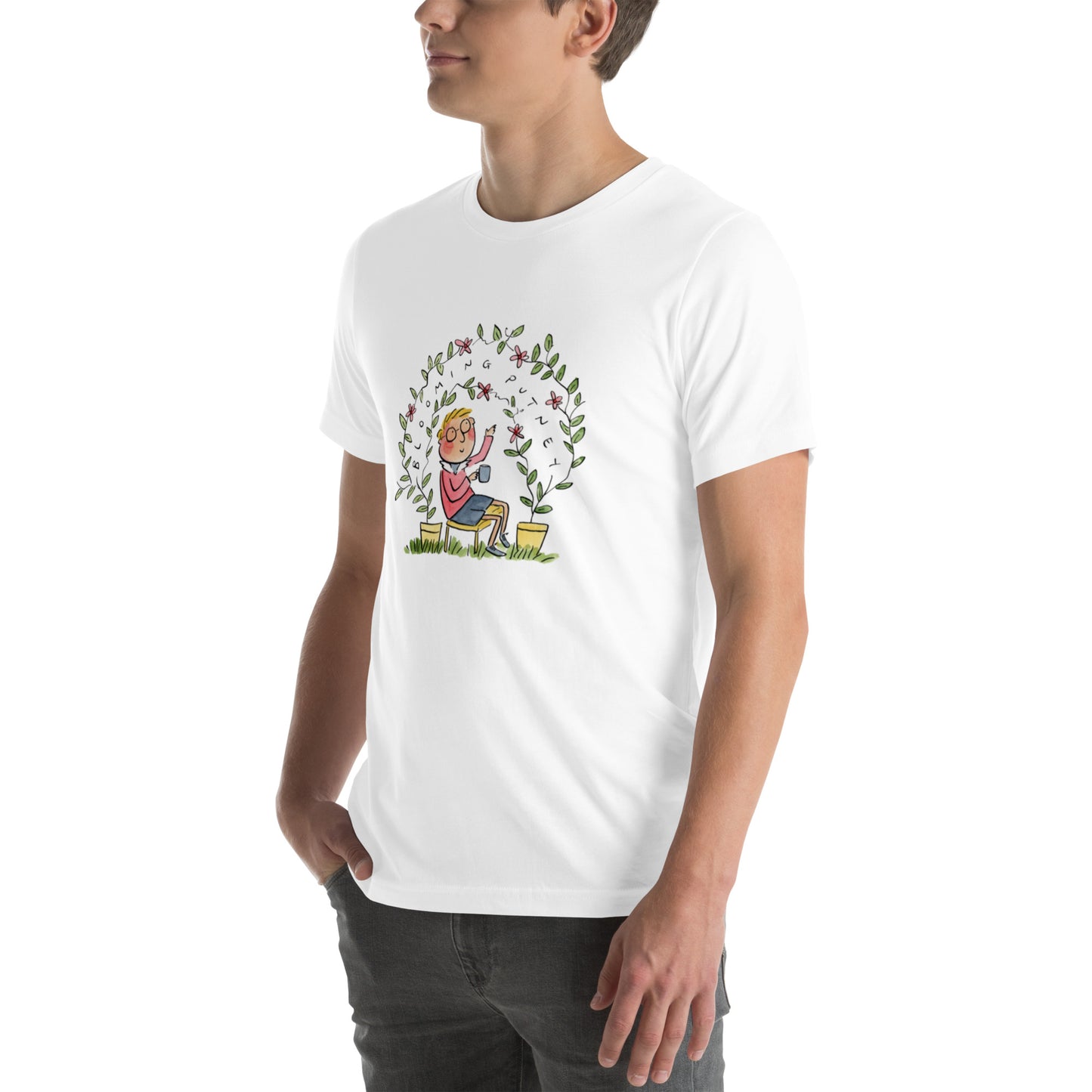 Blooming Putney Illustrator by Rosie Brooks Unisex t-shirt