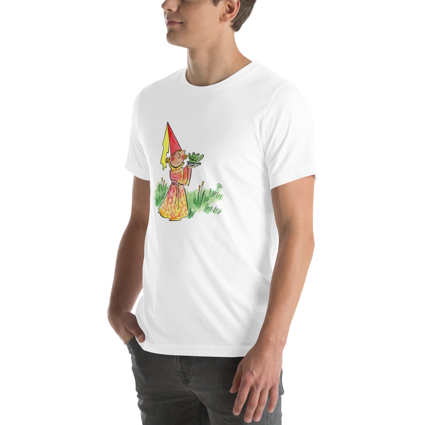 Princess and the frog  Illustration by Rosie Brooks Unisex t-shirt