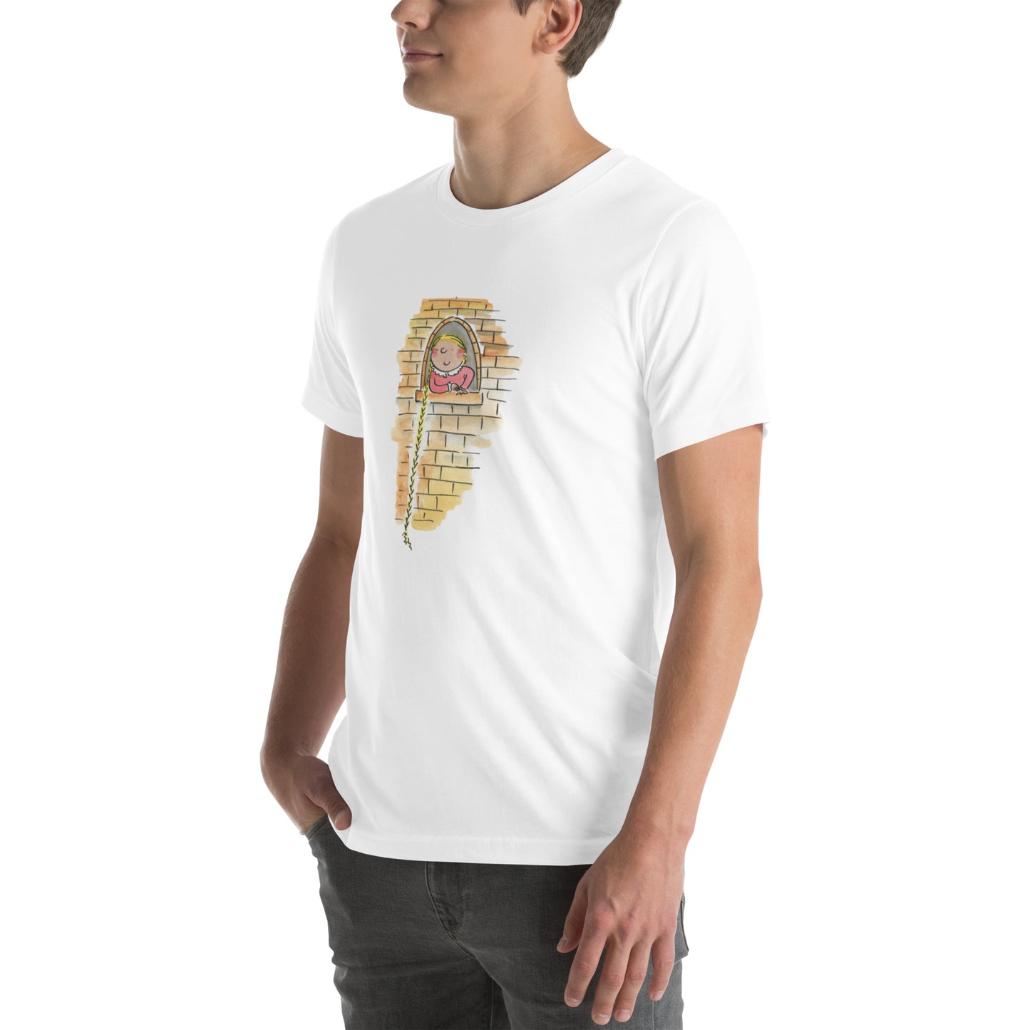 Rapunzel Illustration by Rosie Brooks Unisex t-shirt