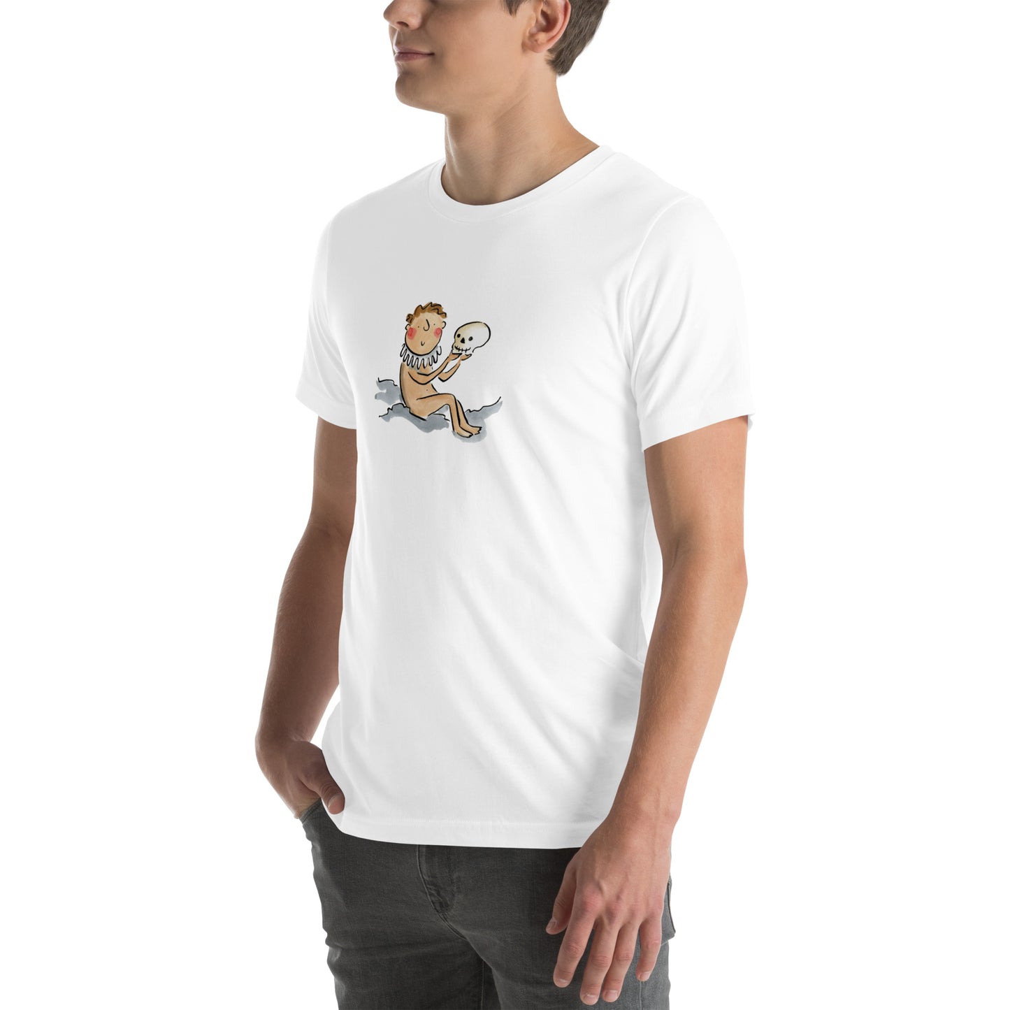 Shakespeare Buff Illustration by Rosie Brooks Unisex t-shirt