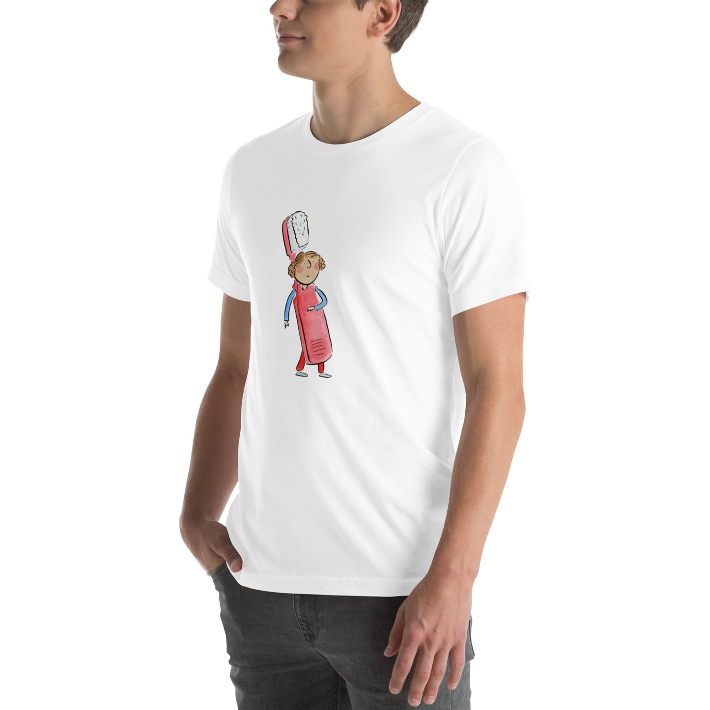 Pink T Shirt Illustrated by Rosie Brooks Unisex t-shirt