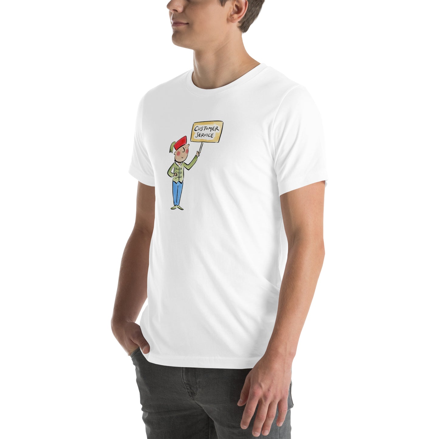 Customer Service  Illustration by Rosie Brooks Unisex t-shirt