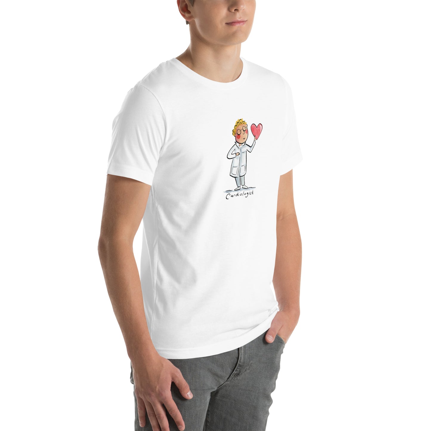 Cardiologist Illustration by Rosie Brooks Unisex t-shirt