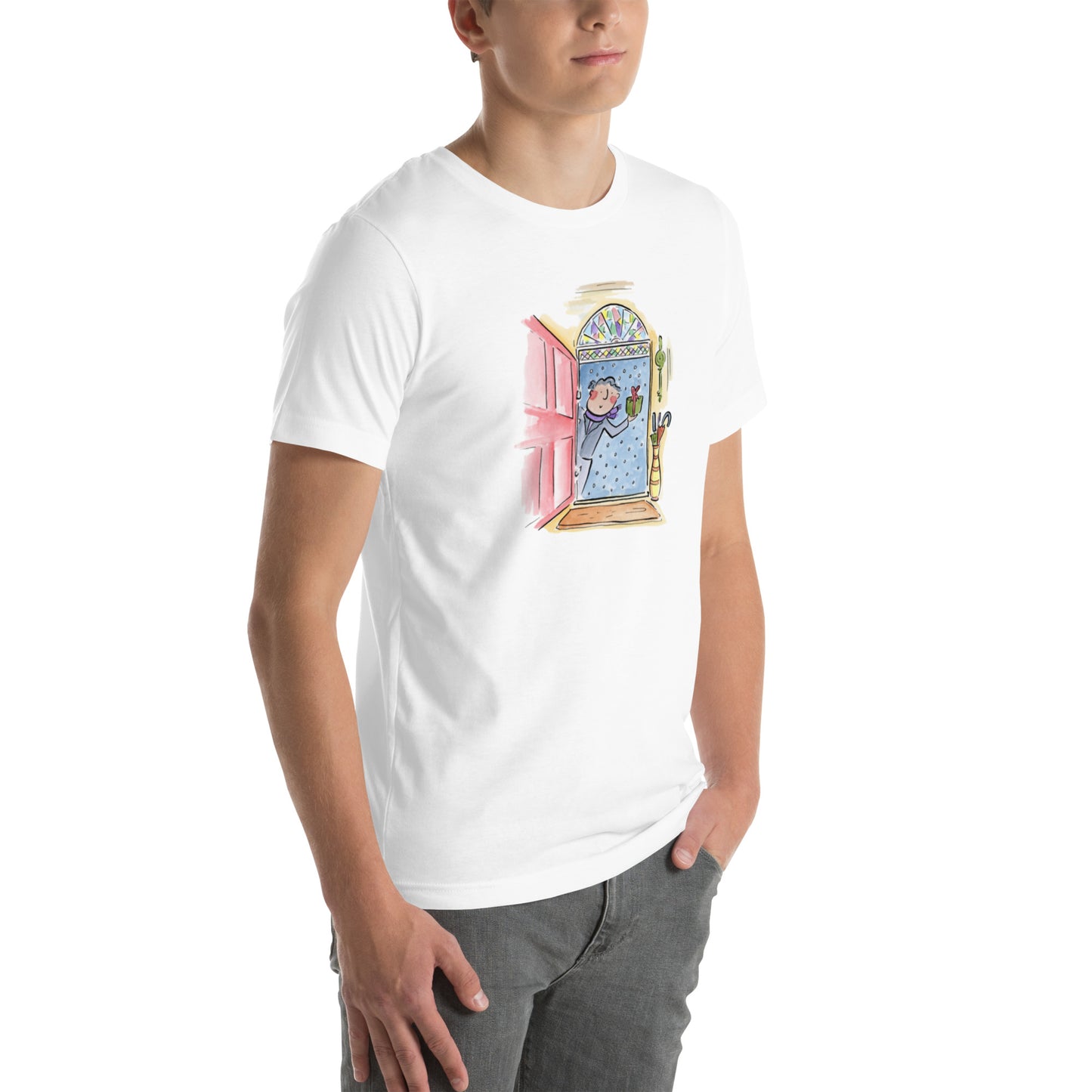 First Footing Illustration by Rosie Brooks Unisex t-shirt