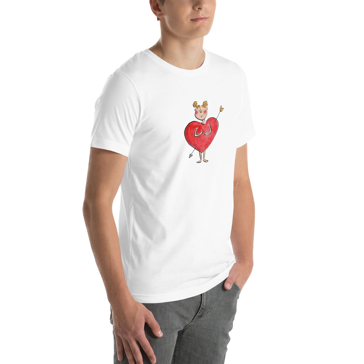 Heart Illustration by Rosie Brooks Unisex t-shirt