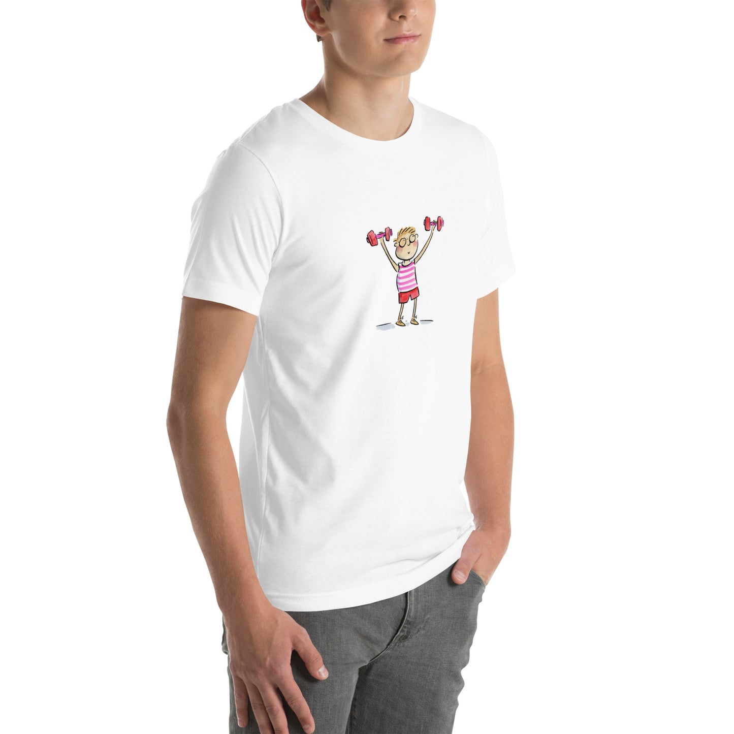 Keep Fit Illustration by Rosie Brooks Unisex t-shirt