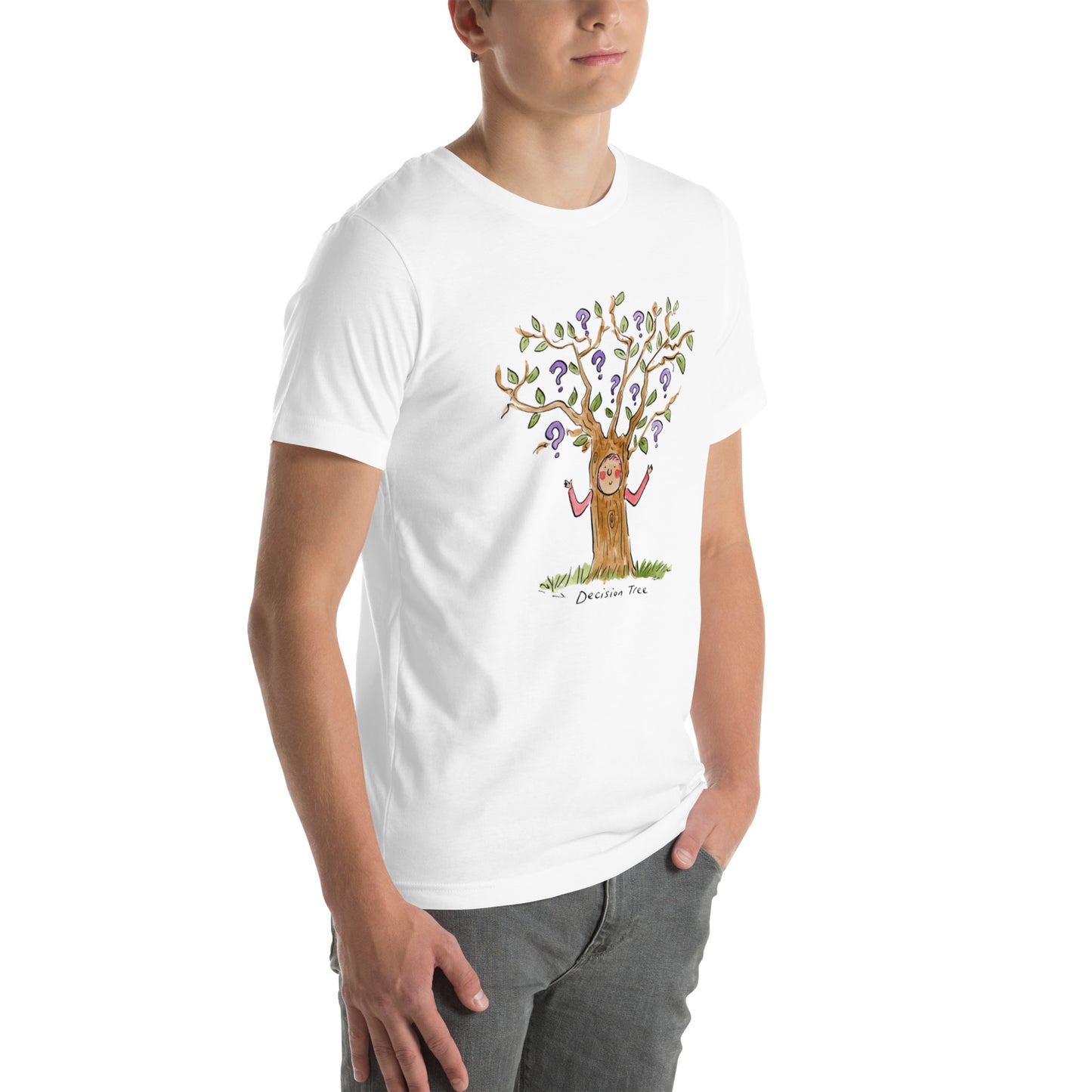 Decision Tree Illustration by Rosie Brooks Unisex t-shirt