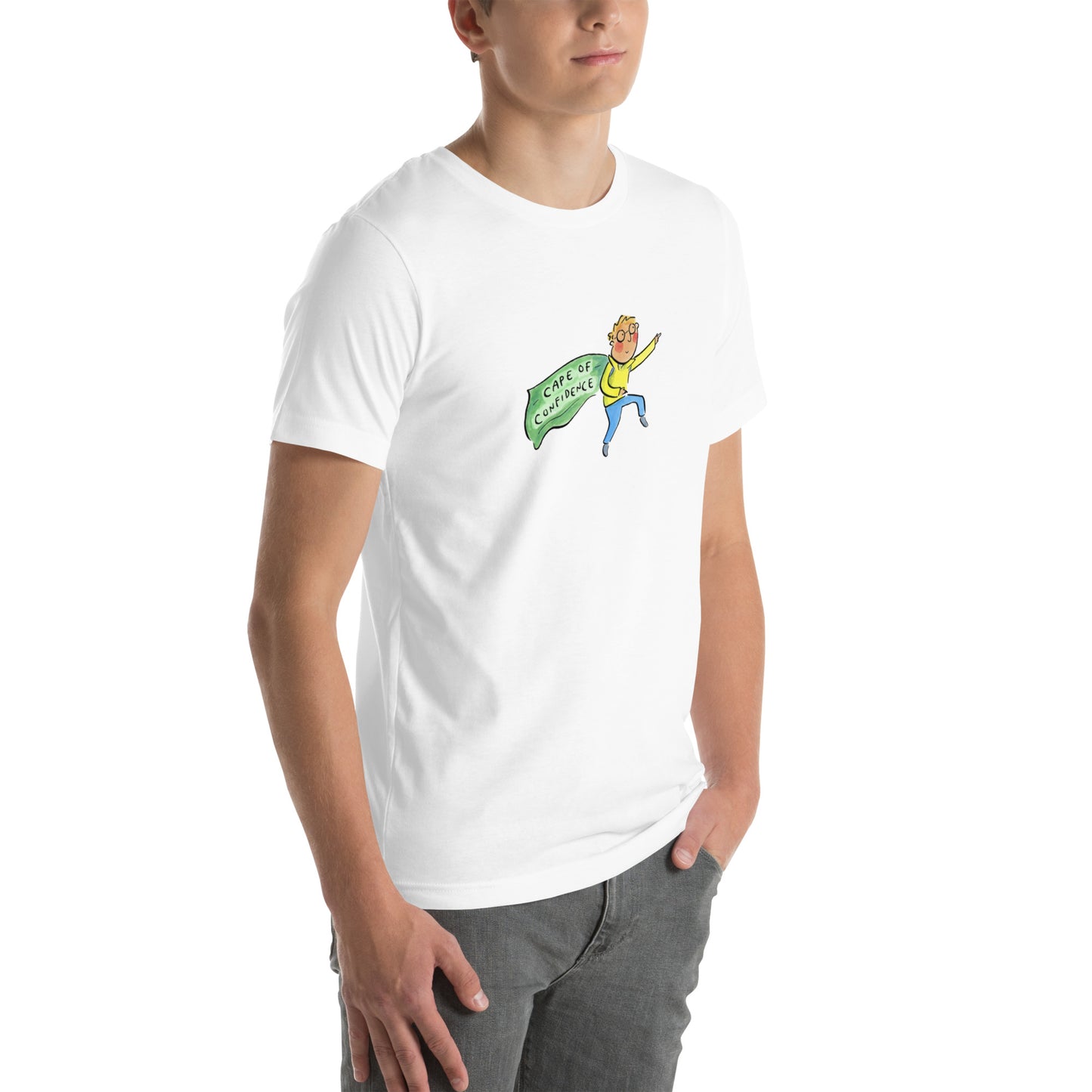 Cape of Confidence Illustration by Rosie Brooks Unisex t-shirt