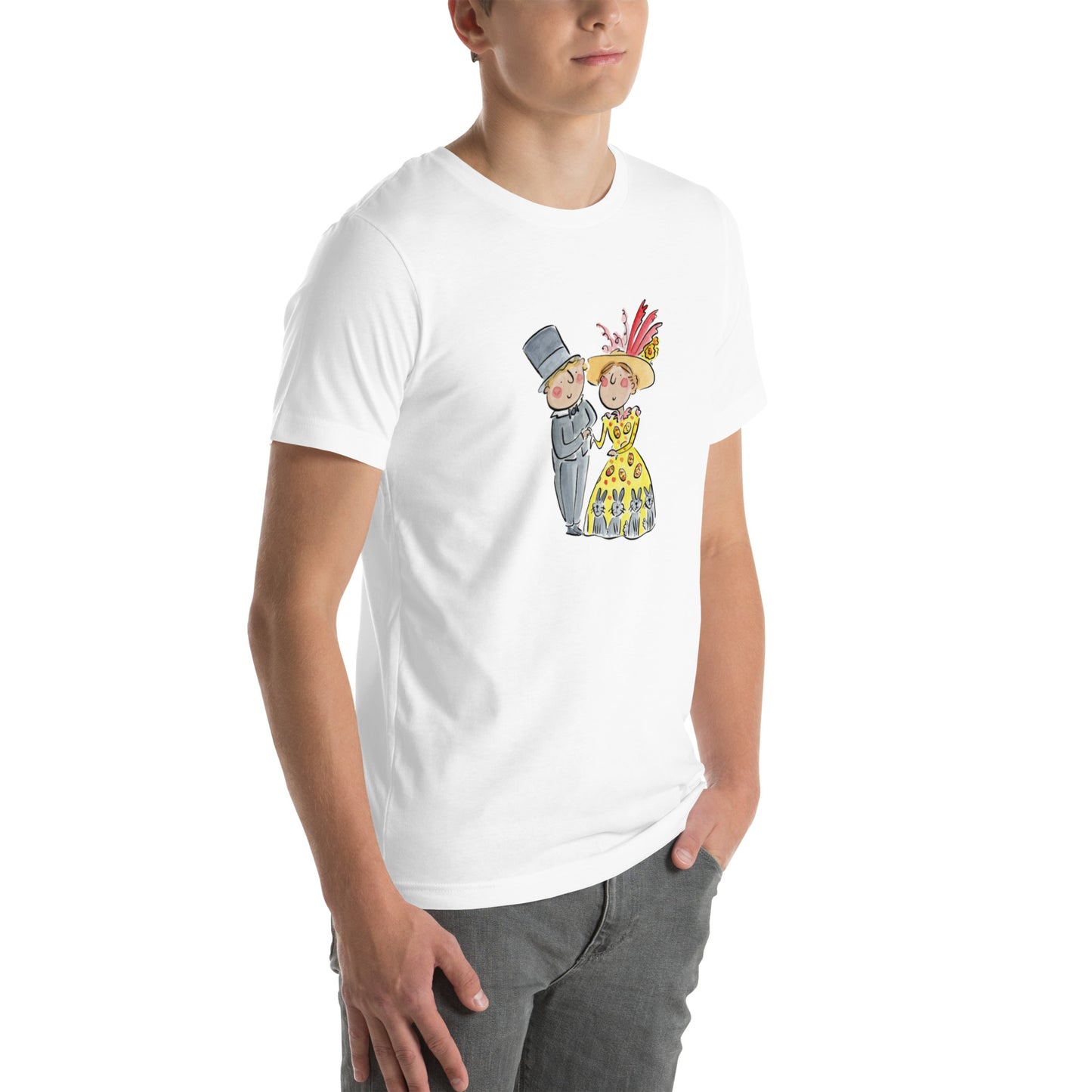 Easter Parade Illustration by Rosie Brooks Unisex t-shirt