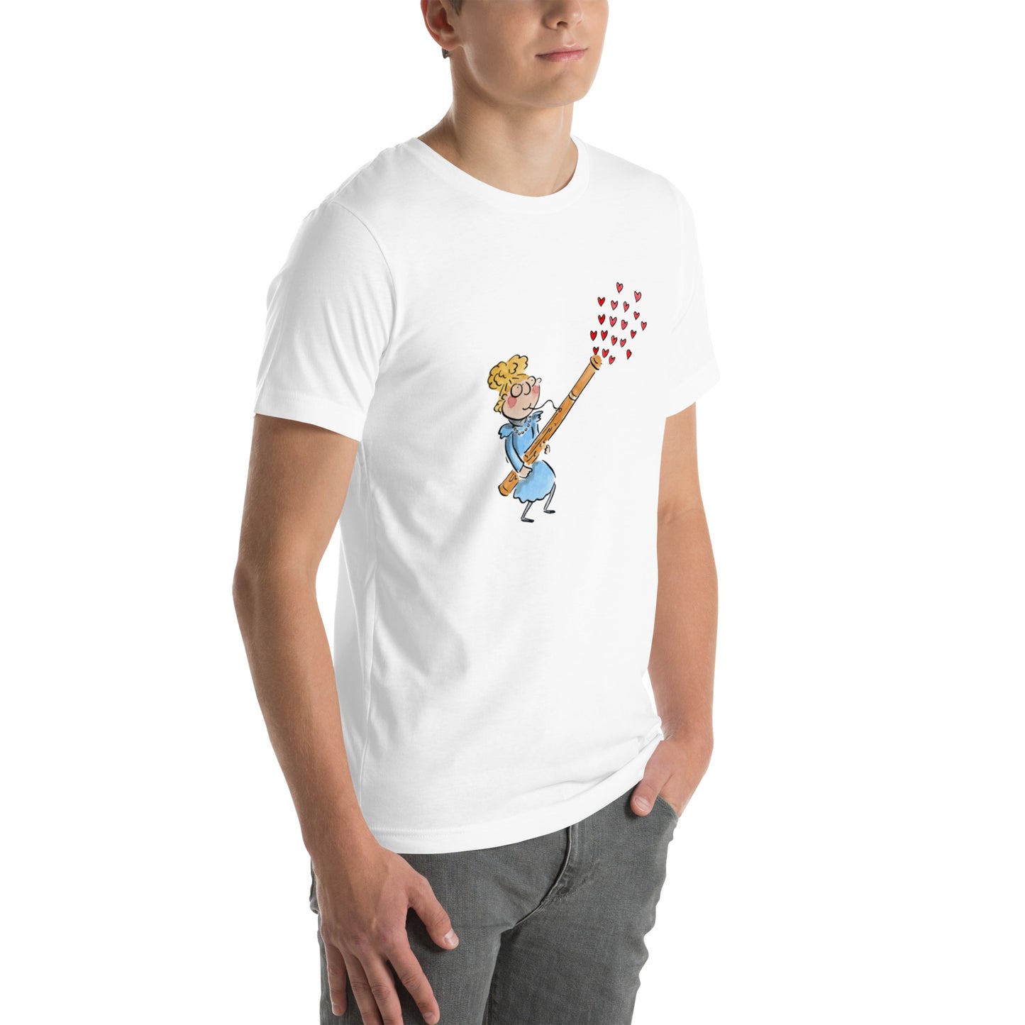 Bassoon Illustration by Rosie Brooks Unisex t-shirt