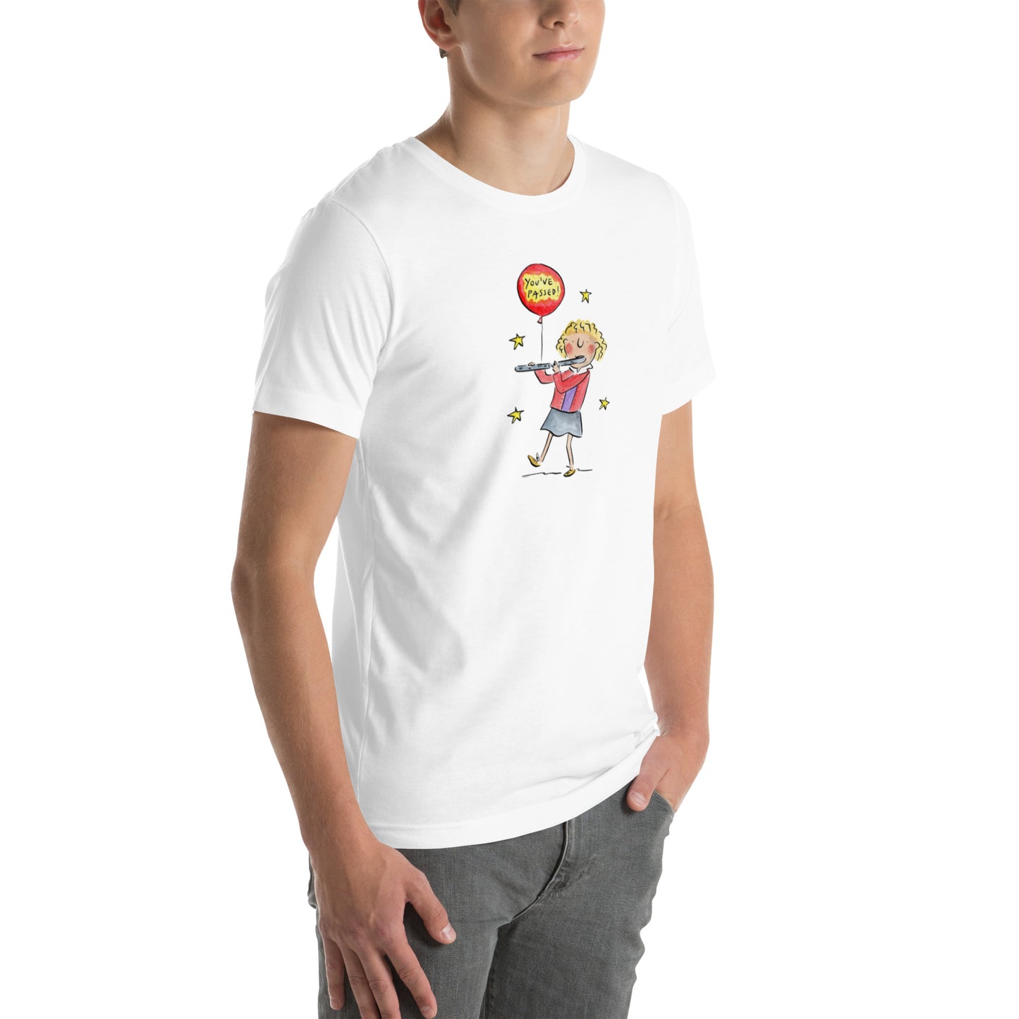 You've passed! Flute Illustration by Rosie Brooks Unisex t-shirt