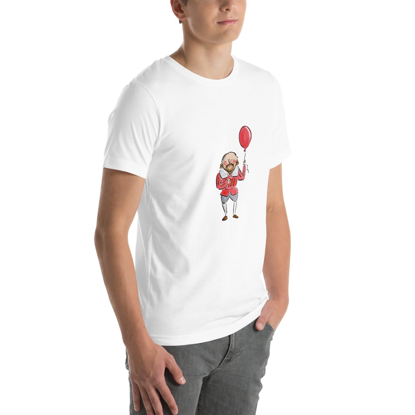 Shakespeare Birthday Illustration by Rosie Brooks Unisex t-shirt