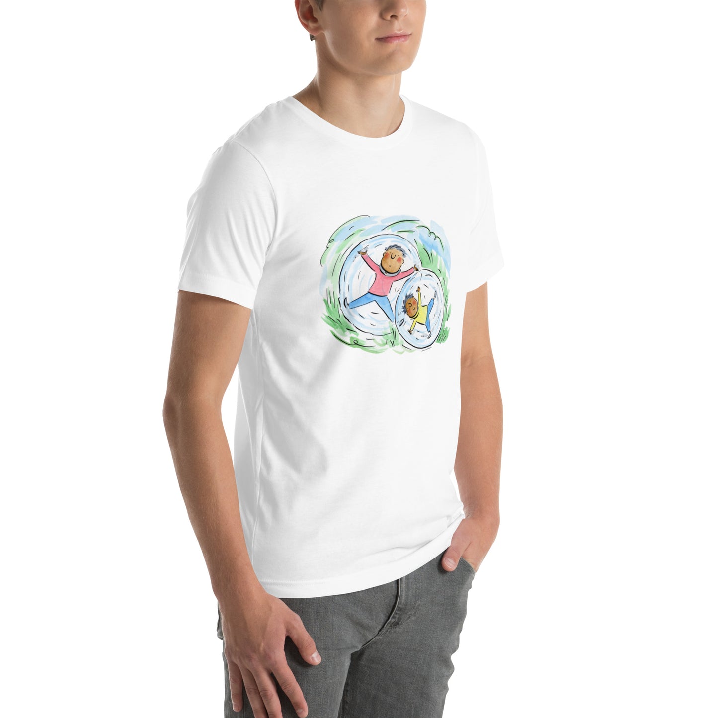 Zorbing Pair Unisex t-shirt