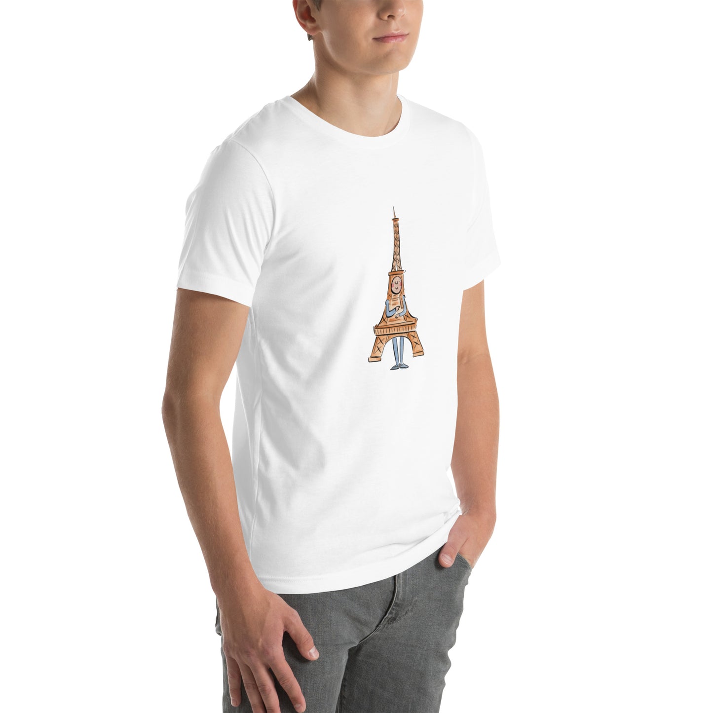 Eiffiel Tower Illustration by Rosie Brooks Unisex t-shirt