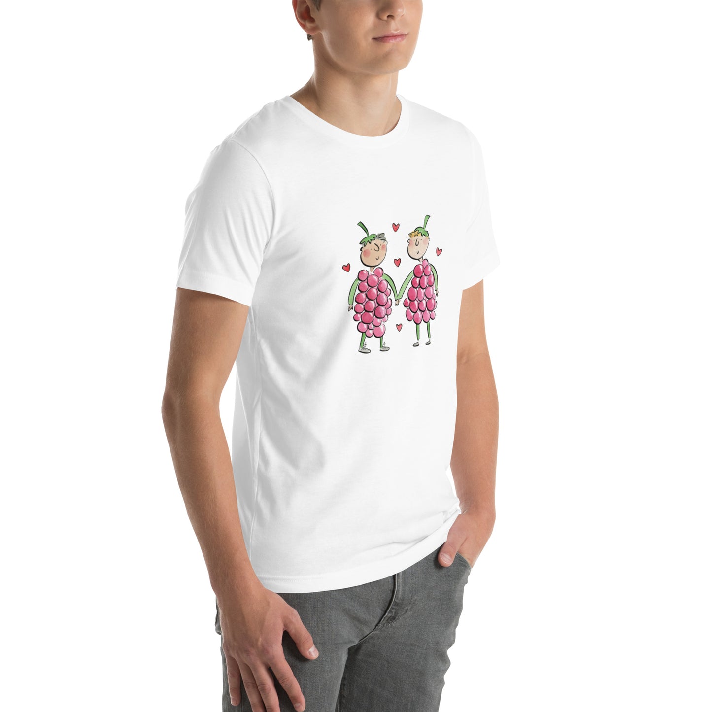 Raspberries Illustration by Rosie Brooks Unisex t-shirt