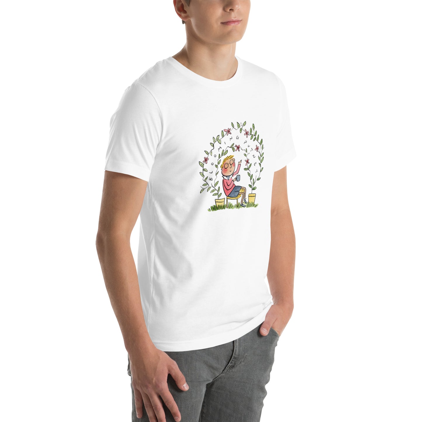 Blooming Putney Illustrator by Rosie Brooks Unisex t-shirt