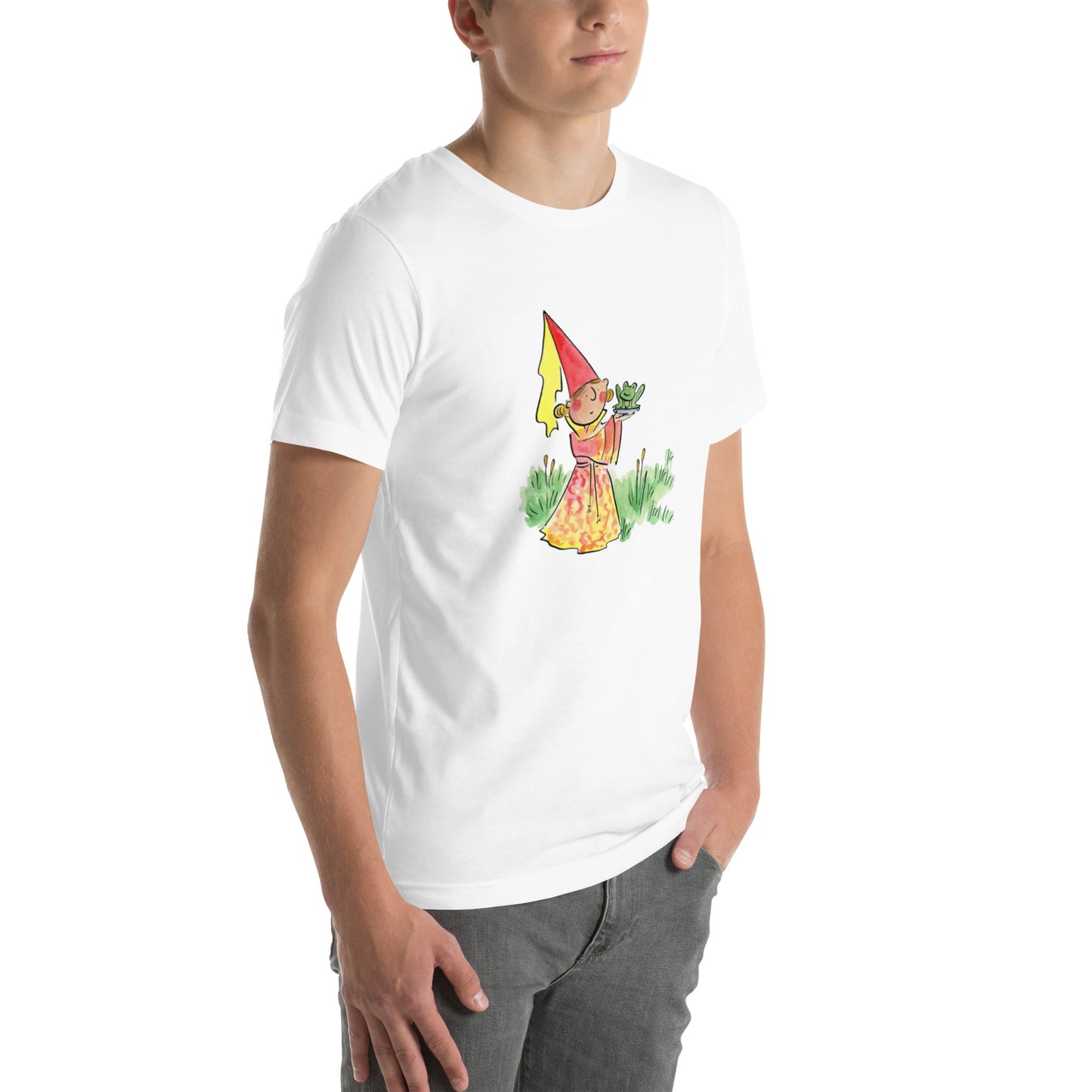 Princess and the frog  Illustration by Rosie Brooks Unisex t-shirt