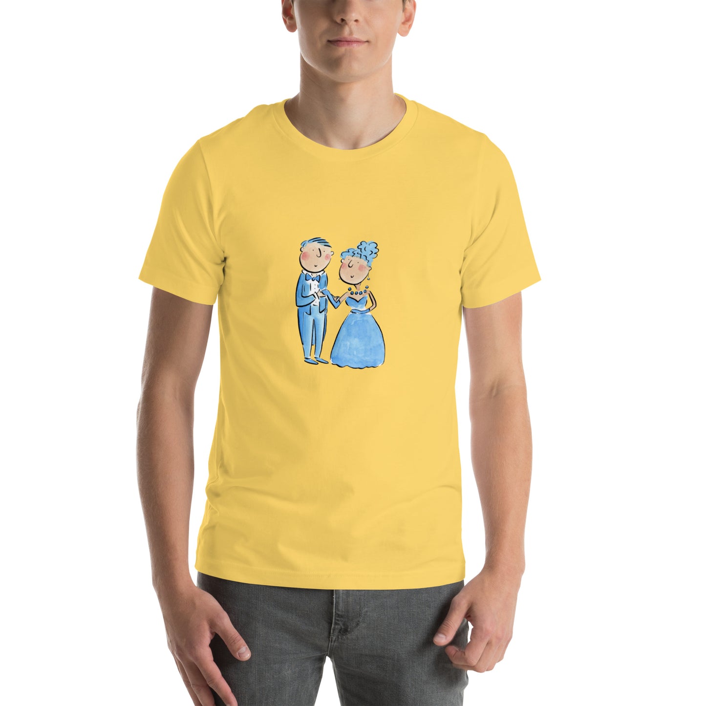 Sapphire Anniversary Illustration by Rosie Brooks Unisex t-shirt