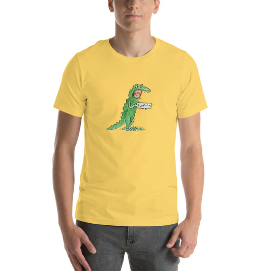 Florida Alligator Illustration by Rosie Brooks Unisex t-shirt