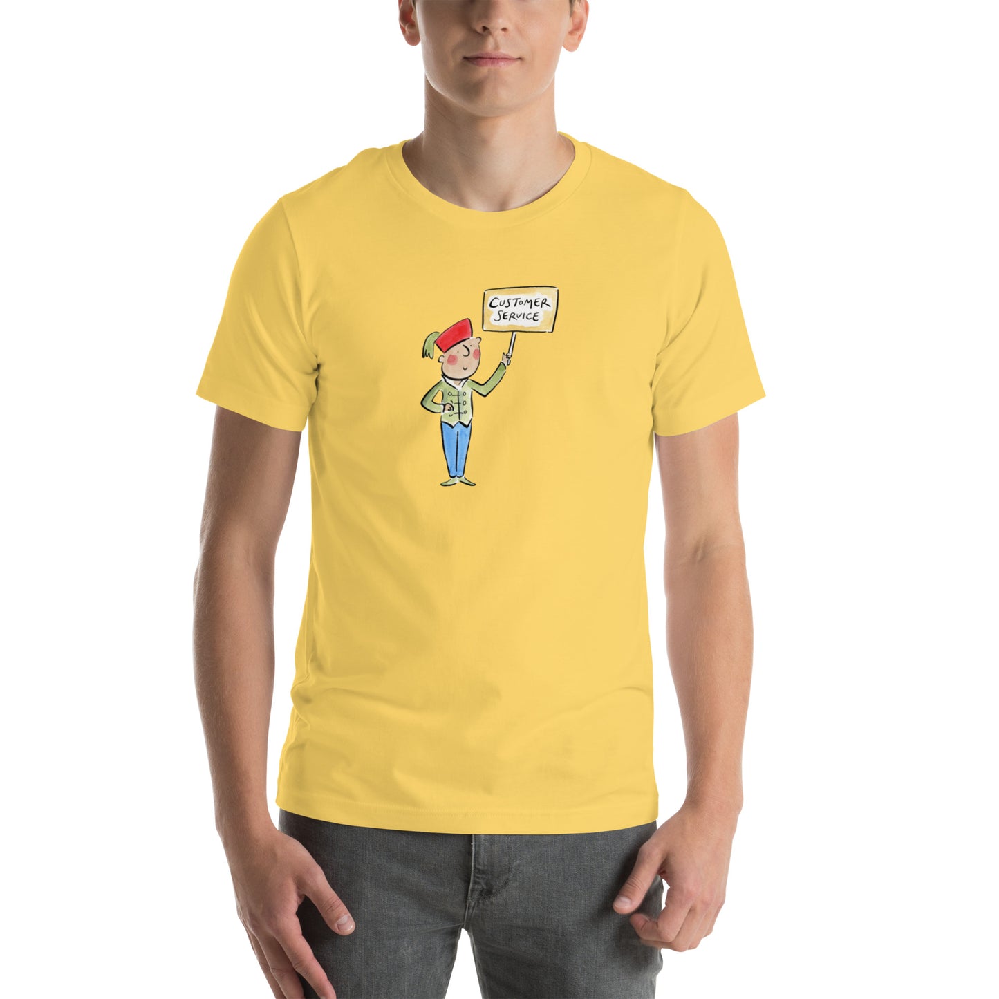 Customer Service  Illustration by Rosie Brooks Unisex t-shirt