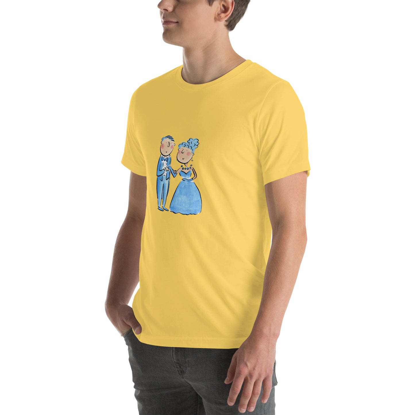 Sapphire Anniversary Illustration by Rosie Brooks Unisex t-shirt