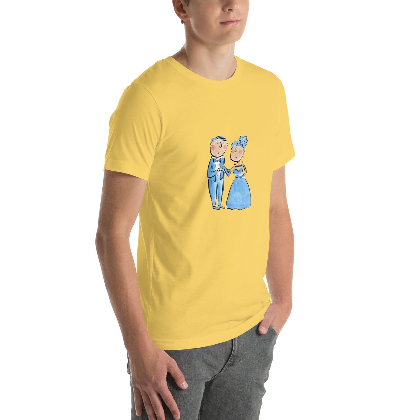 Sapphire Anniversary Illustration by Rosie Brooks Unisex t-shirt