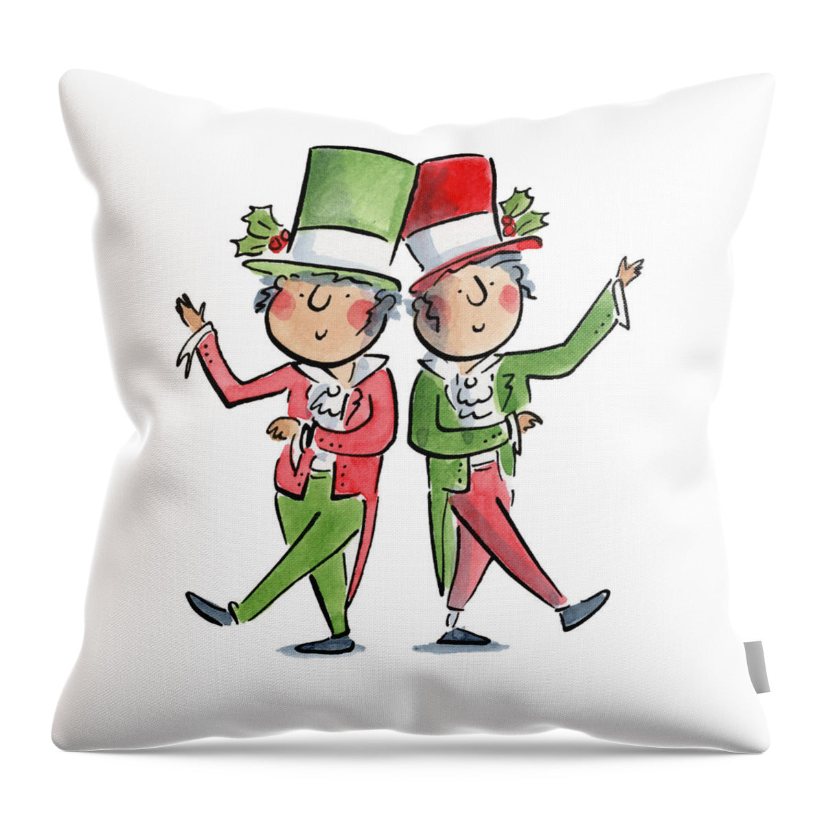 Victorian Christmas - Throw Pillow